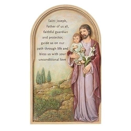 23cm/9.2&quot; St Joseph Wall Plaque