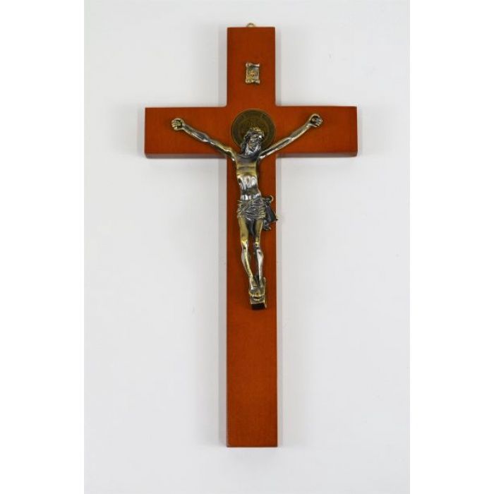 15x30CM HANGING WOODEN CRUCIFIX