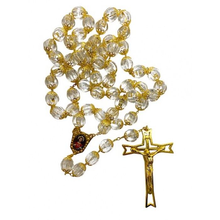 128CM WALL ROSARY - GOLD