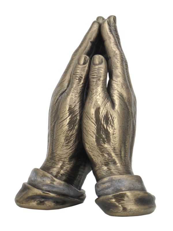 VERONESE COLLECTION - BRONZE PRAYING HANDS
