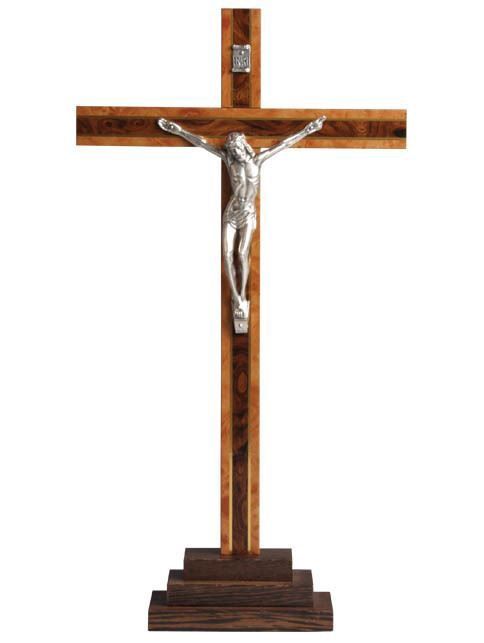 STANDING CRUCIFIX - WOOD 330MM