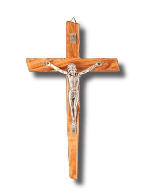 WALL CRUCIFIX - OLIVE WOOD - 250 x 155mm
