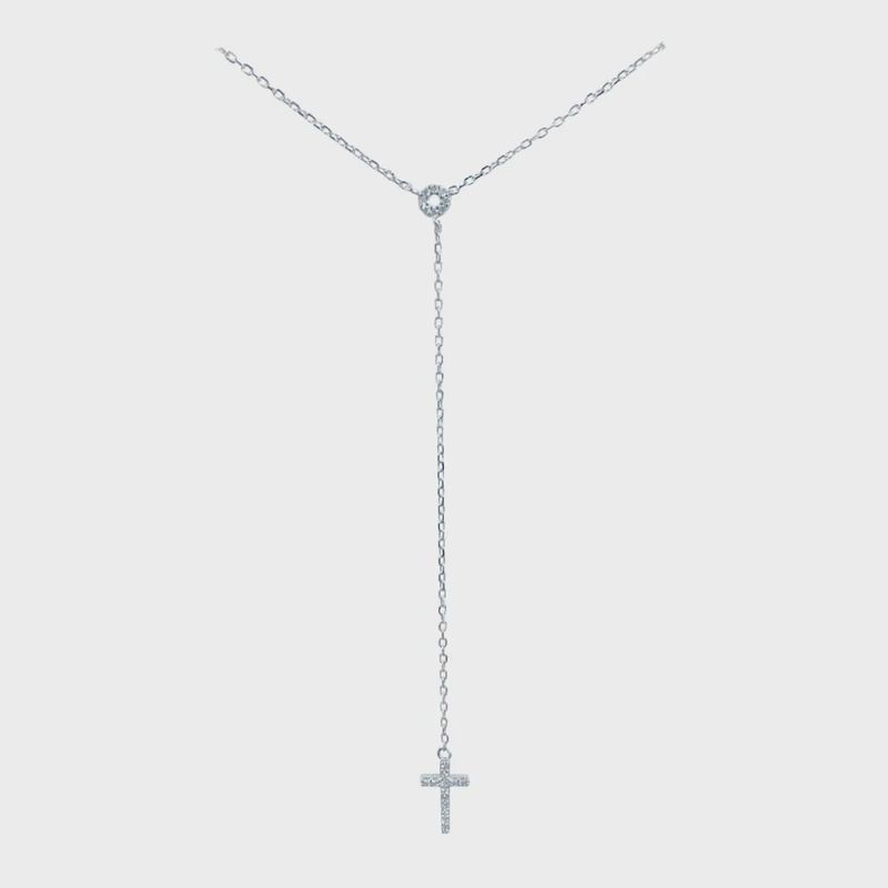 AVE HANGING CROSS NECKLACE