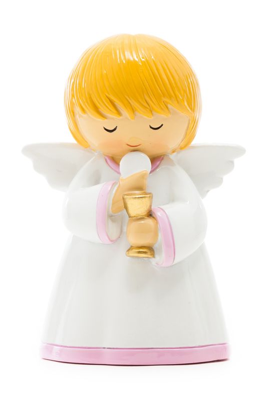 First Communion Chalice &amp; Girl Statue (Little Drops)