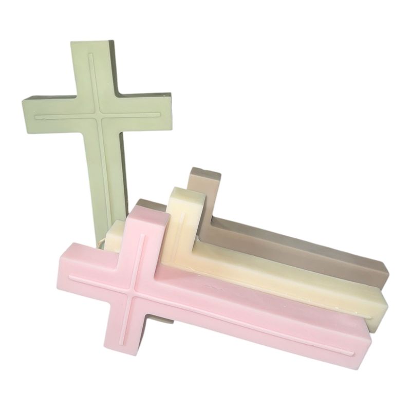 Large Cross Candle