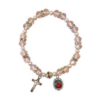 Clear Bracelet, Colour: Pink