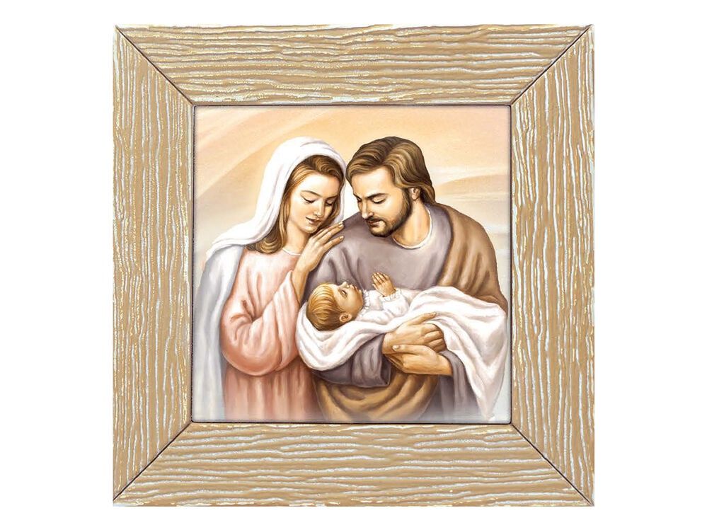 Wood Look Frame, Style: Holy Family