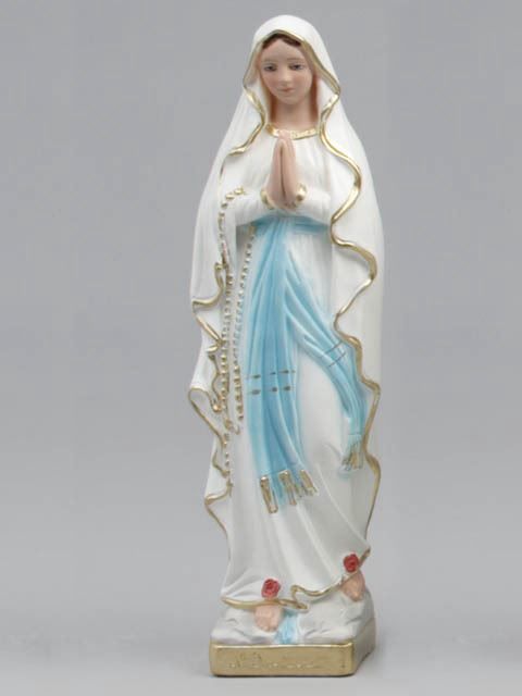 Statue Plaster Our Lady Of Lourdes (30cm)
