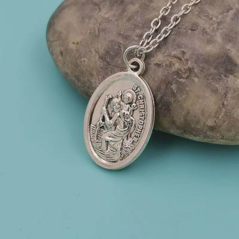 St Christopher Pendant Necklace