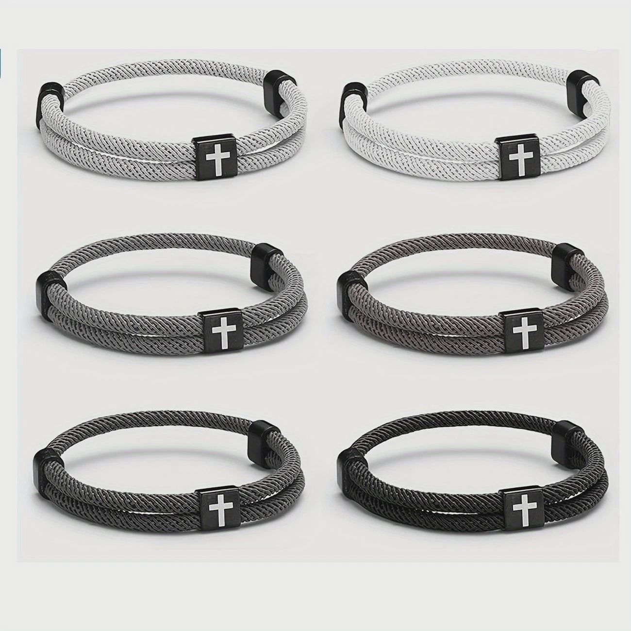 Braided Cross Bracelet | Adjustable