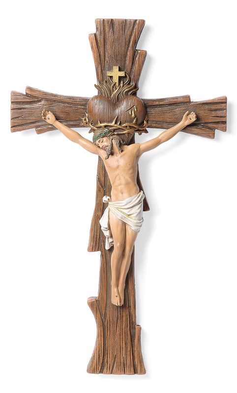 33cm/12.9&quot; Sacred Heart Crucifix