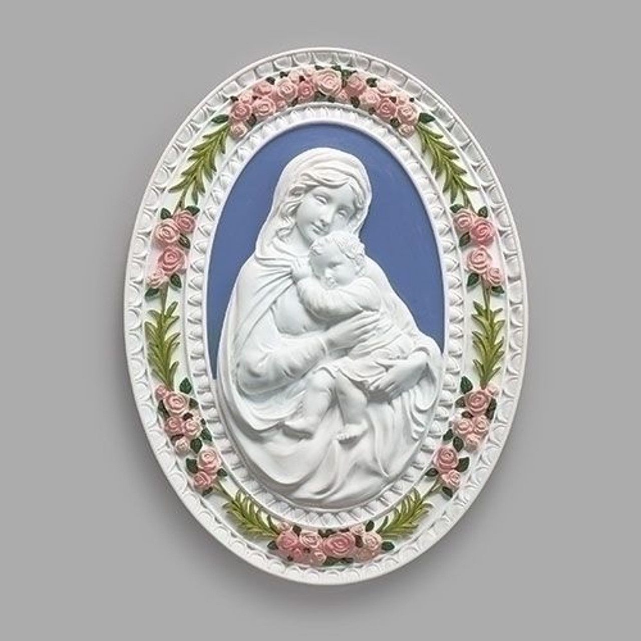 21cm Madonna &amp; Child Plaque