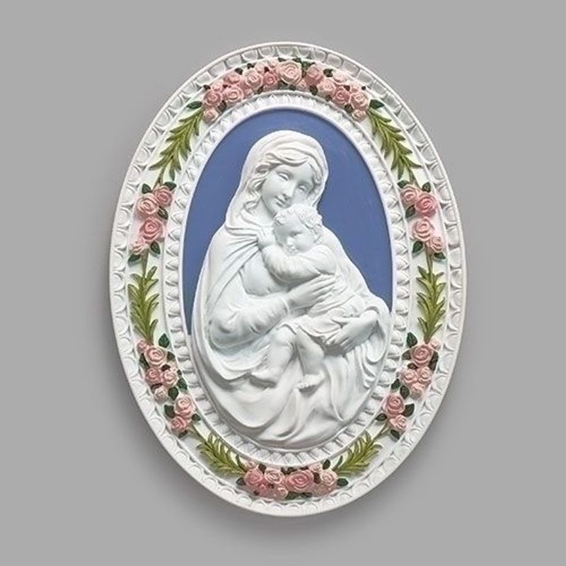 21cm Madonna &amp; Child Plaque