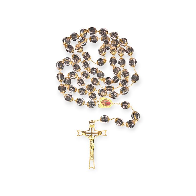 Large Crystal &amp; Gold House Rosary