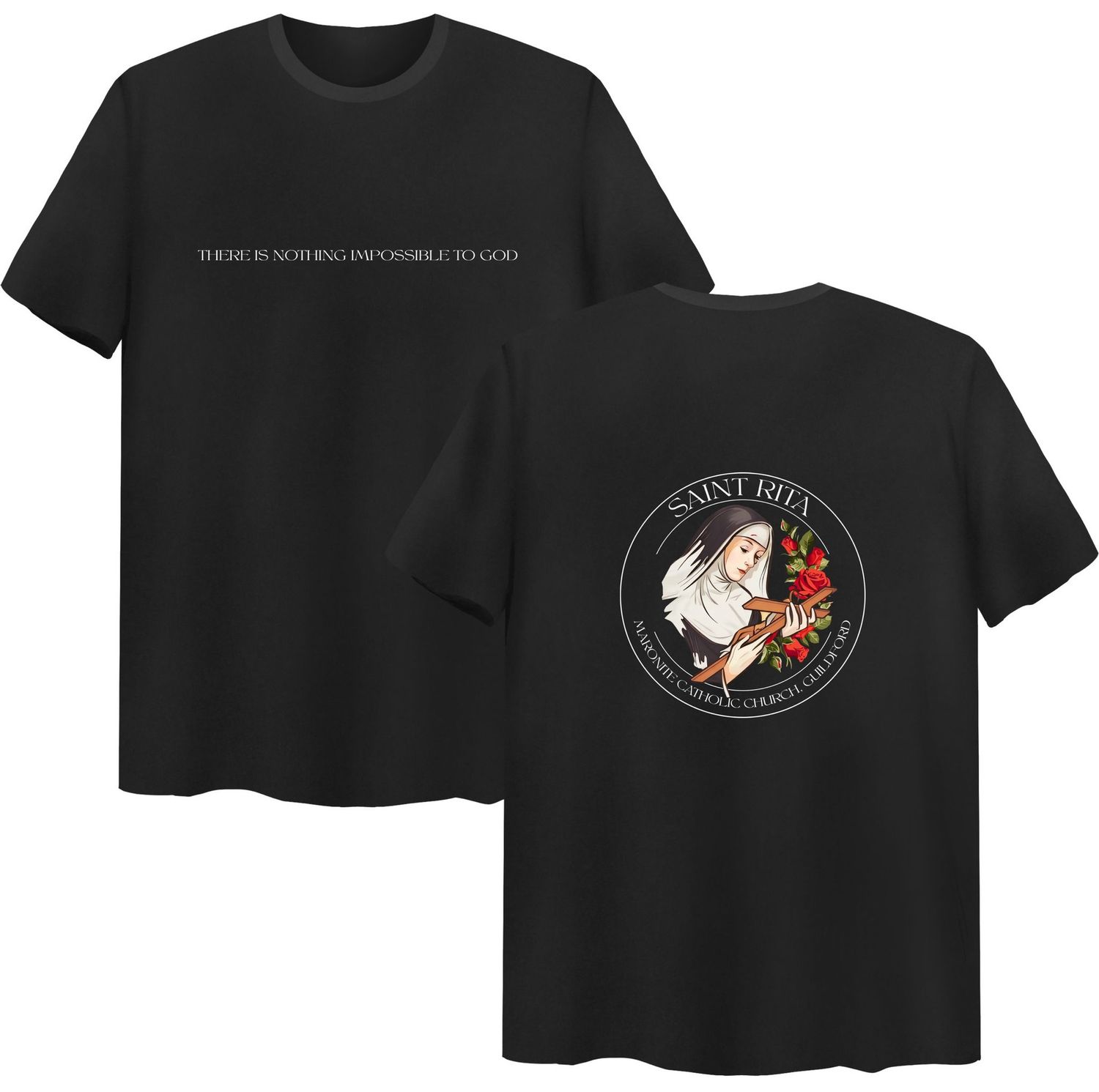 St Rita T-shirt, Size: S