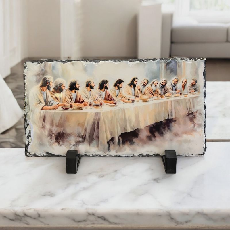 Last Supper Marble with Stand