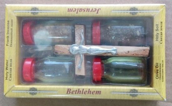 4 bottles in a box soil | oil | water | incense