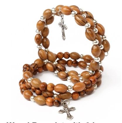 Olive Wood Bracelet with 3 layers