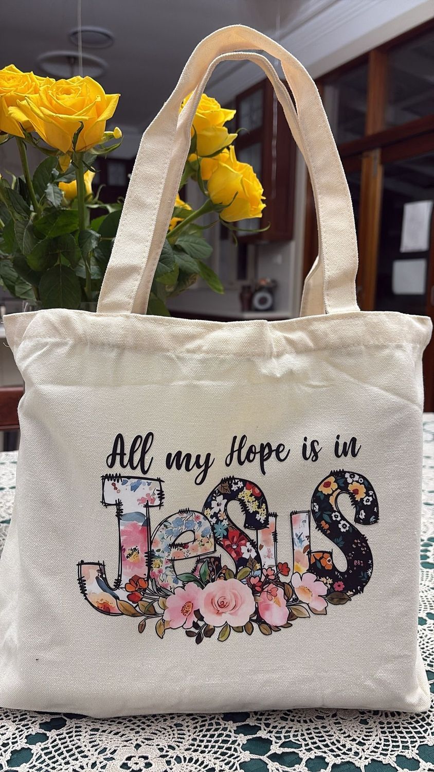 Assorted Calico Bags with Bible Verse