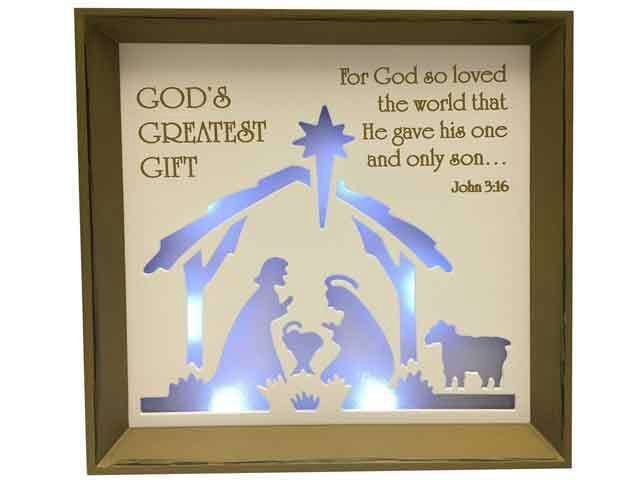 Nativity LED Frame