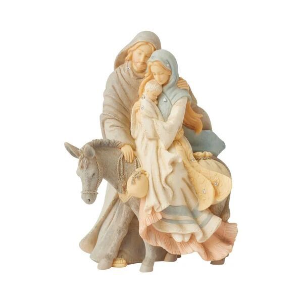 Foundations Christmas - 13cm/5.16&quot; Holy Family with Donkey