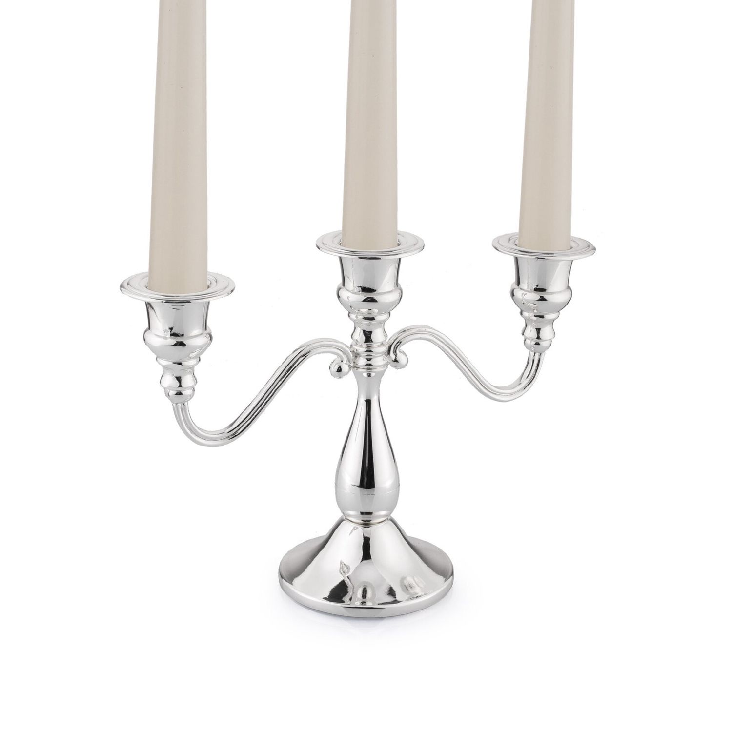 Tableware - Silver Plated Low Three Light Candelabra
