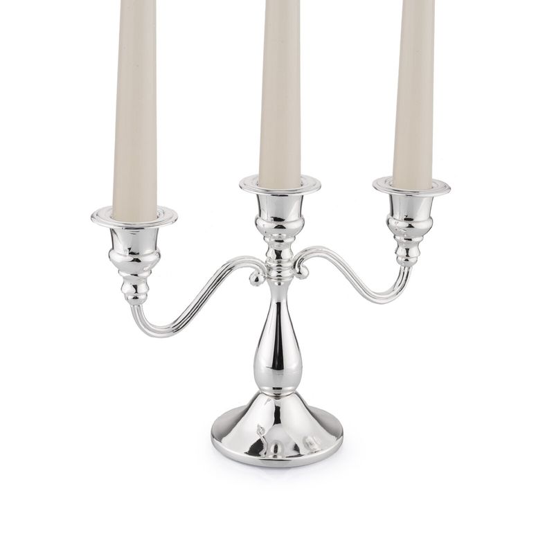 Tableware - Silver Plated Low Three Light Candelabra
