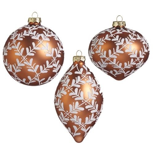 RAZ Ornaments, Style: 14cm/5.5&quot; Leaf Pattern