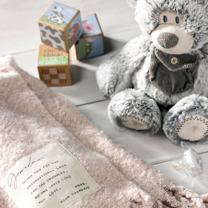 28cm/11" Grey Pocket Prayer Bear