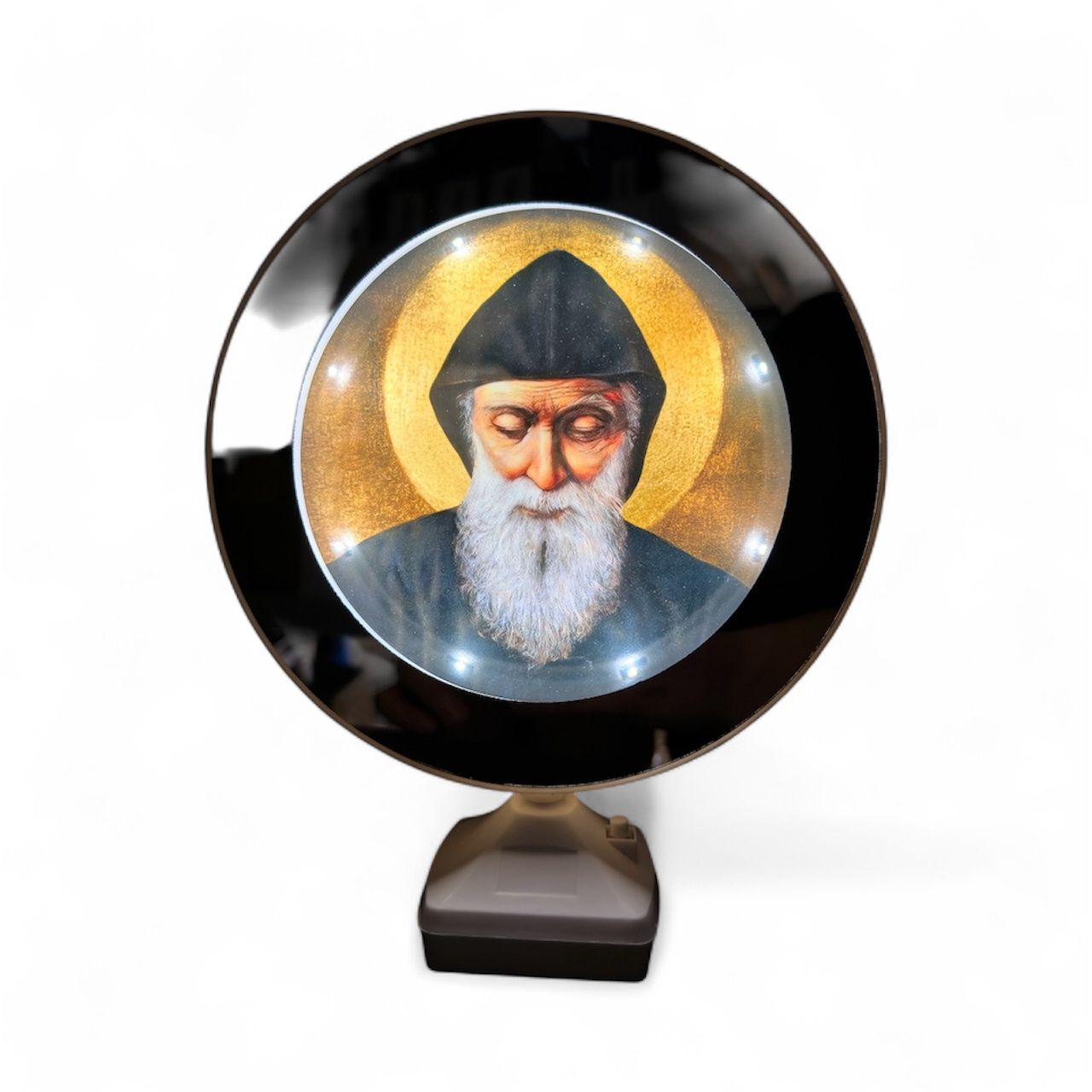 LED Mirror Icon (Round), Style: St Charbel