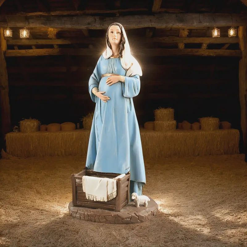 21.5Cm Resin Pregnant Statue