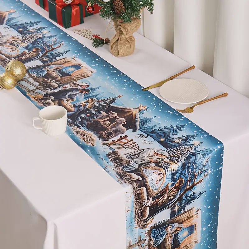 Polyester Christmas Table Runner