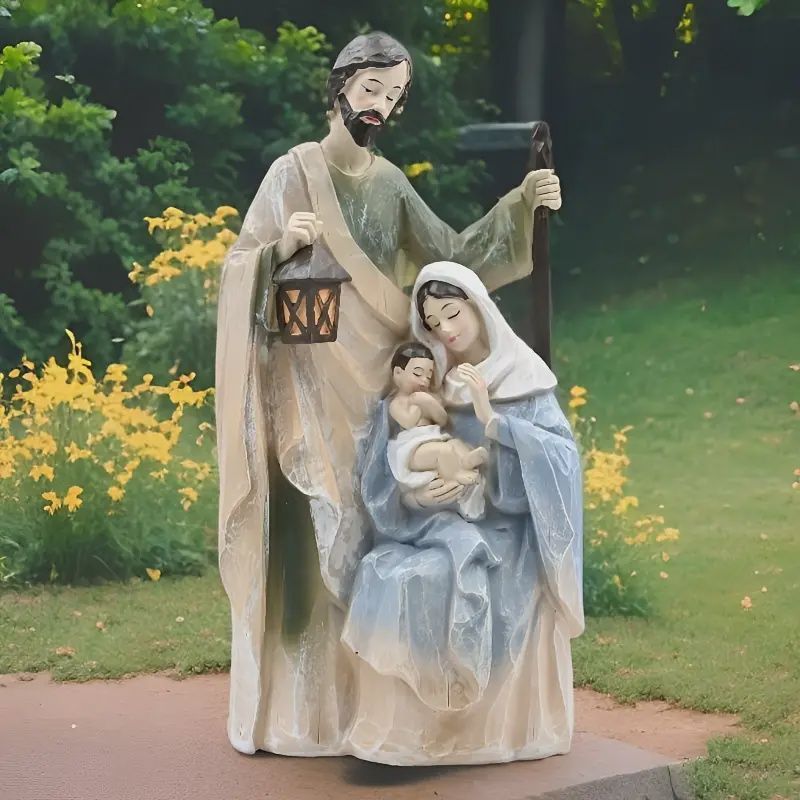 28cm Hand-Painted Holy Family Figurine