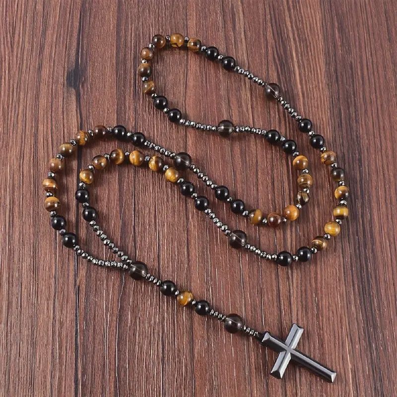 Natural Stone Yellow Tiger Eye Rosary