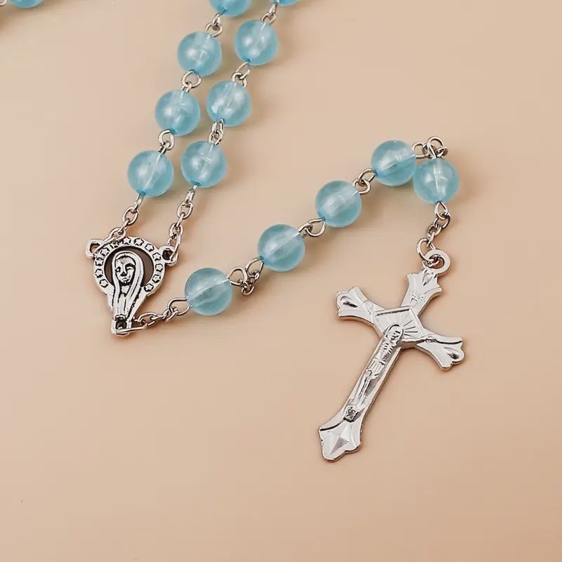 Glow in the Dark Blue Rosary