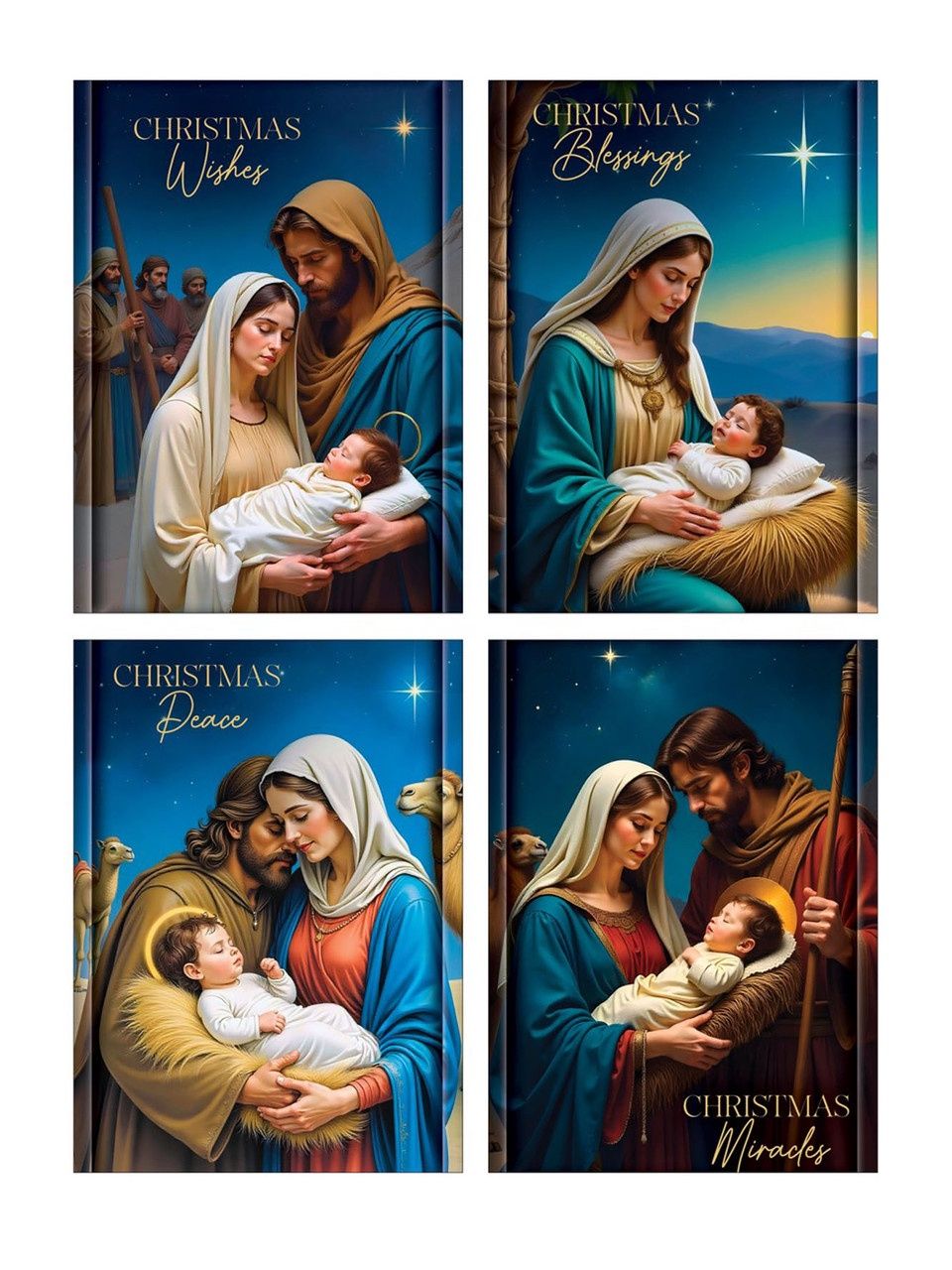Nativity Christmas Cards (Pack of 8)