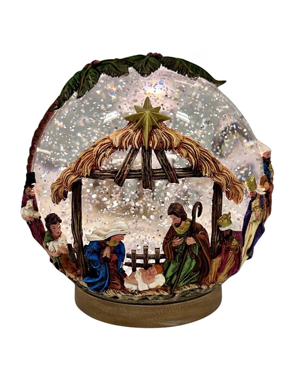 Nativity Led Waterball 16cm