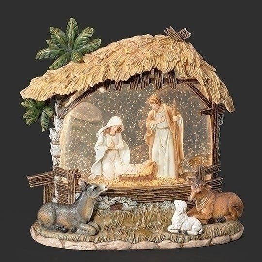 8&#39;&#39; Lighted Swirl Holy Family