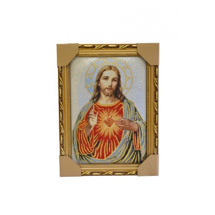35x45CM Sacred Heart of Jesus Gold Frame