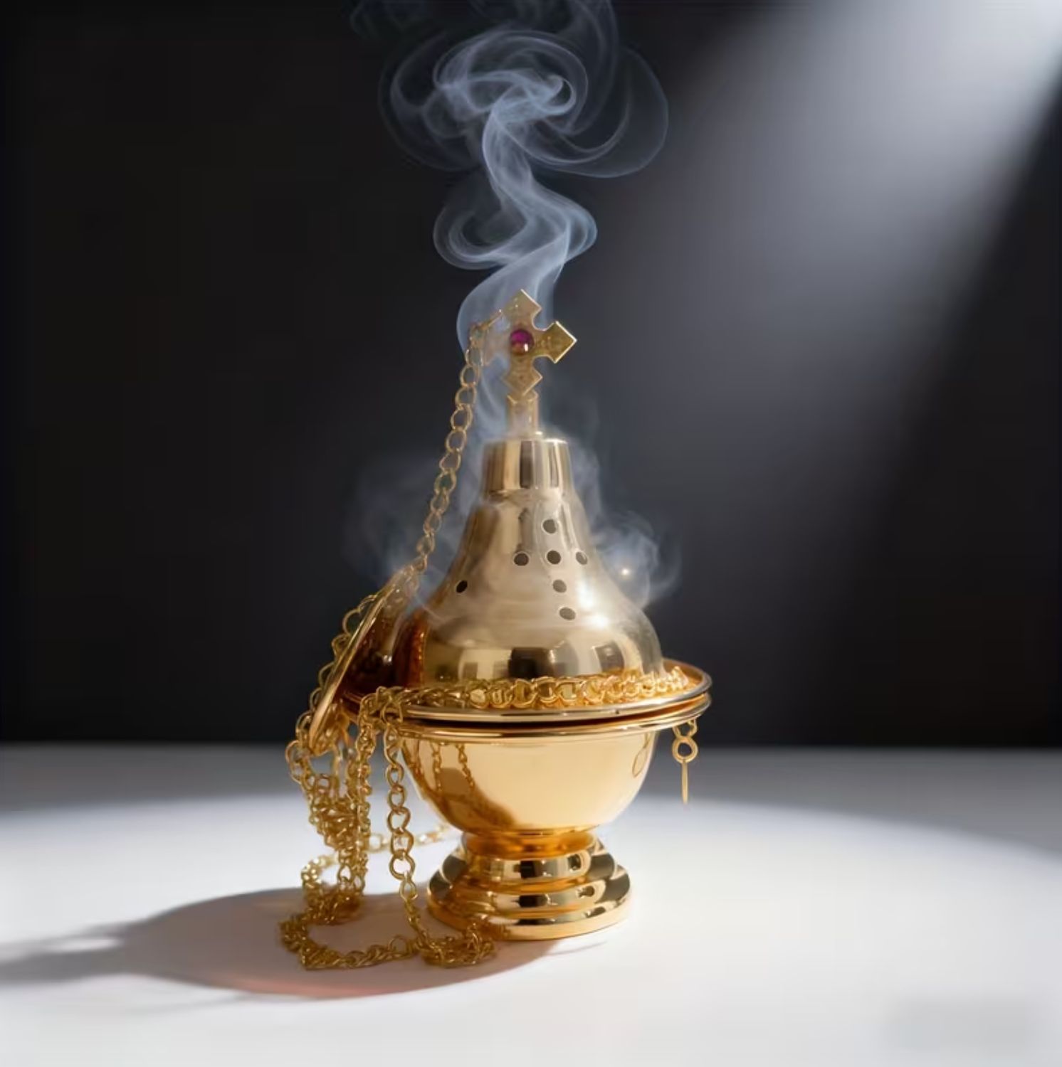 6-Inch Cast Iron Incense Holder