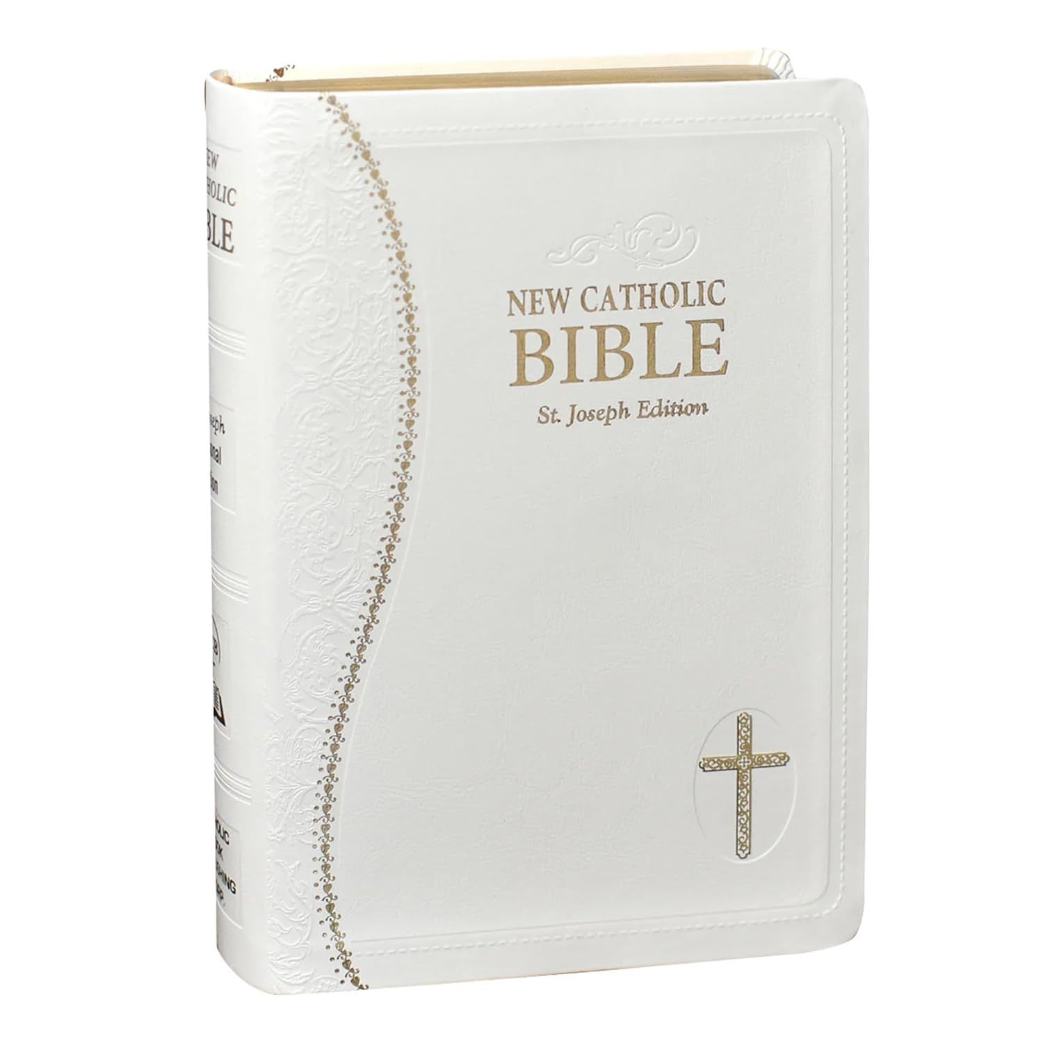 New Catholic Bible Medium Print Dura Lux (White)