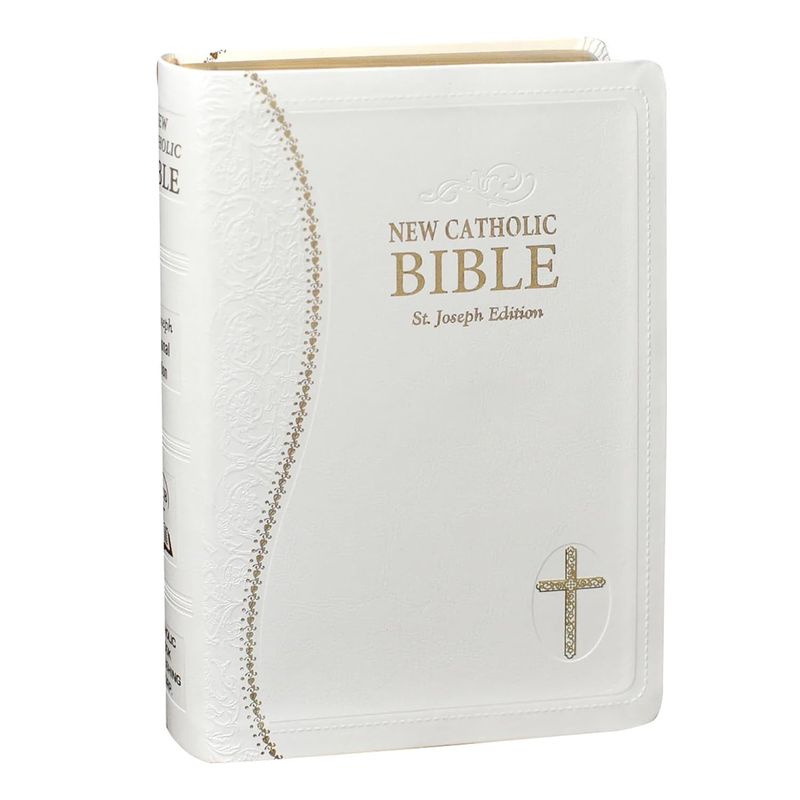 New Catholic Bible Medium Print Dura Lux (White)