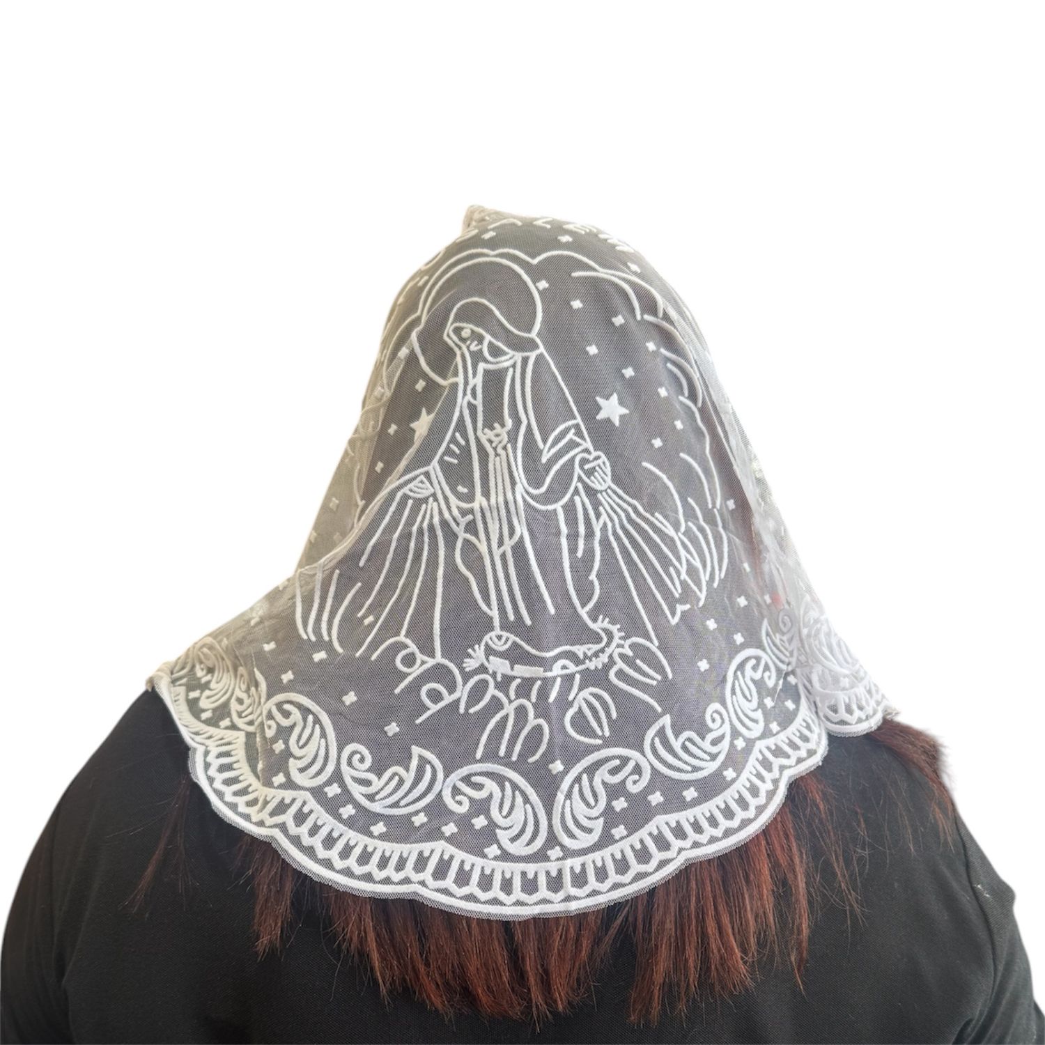 Lace Veils (Short), Colour: Virgin Mary White