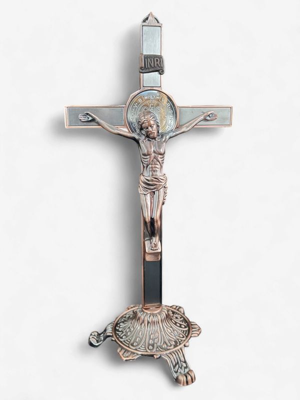 Metal Cross with Stand