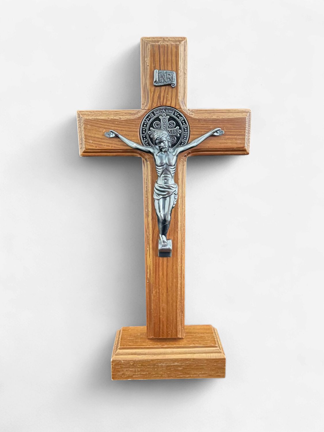 Wooden Cross with Stand, Size: Large