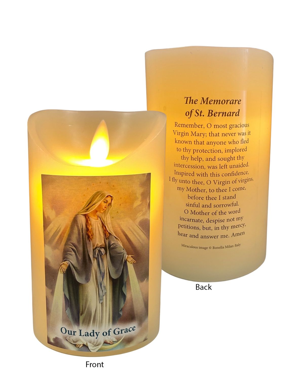 LED WAX CANDLE, Saint: MIRACULOUS