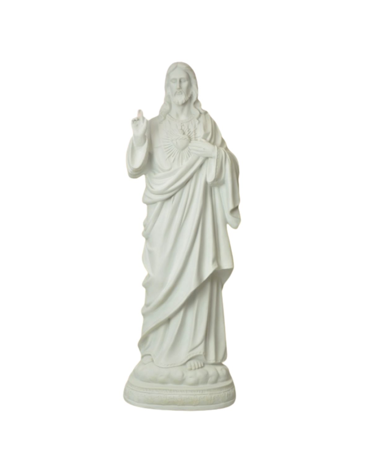 Sacred Heart of Jesus - Outdoor - White