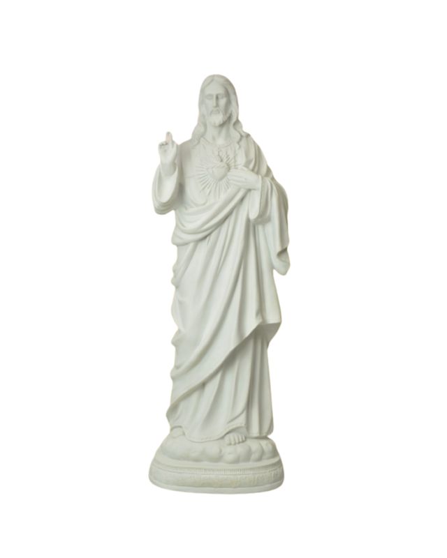 Sacred Heart of Jesus - Outdoor - White