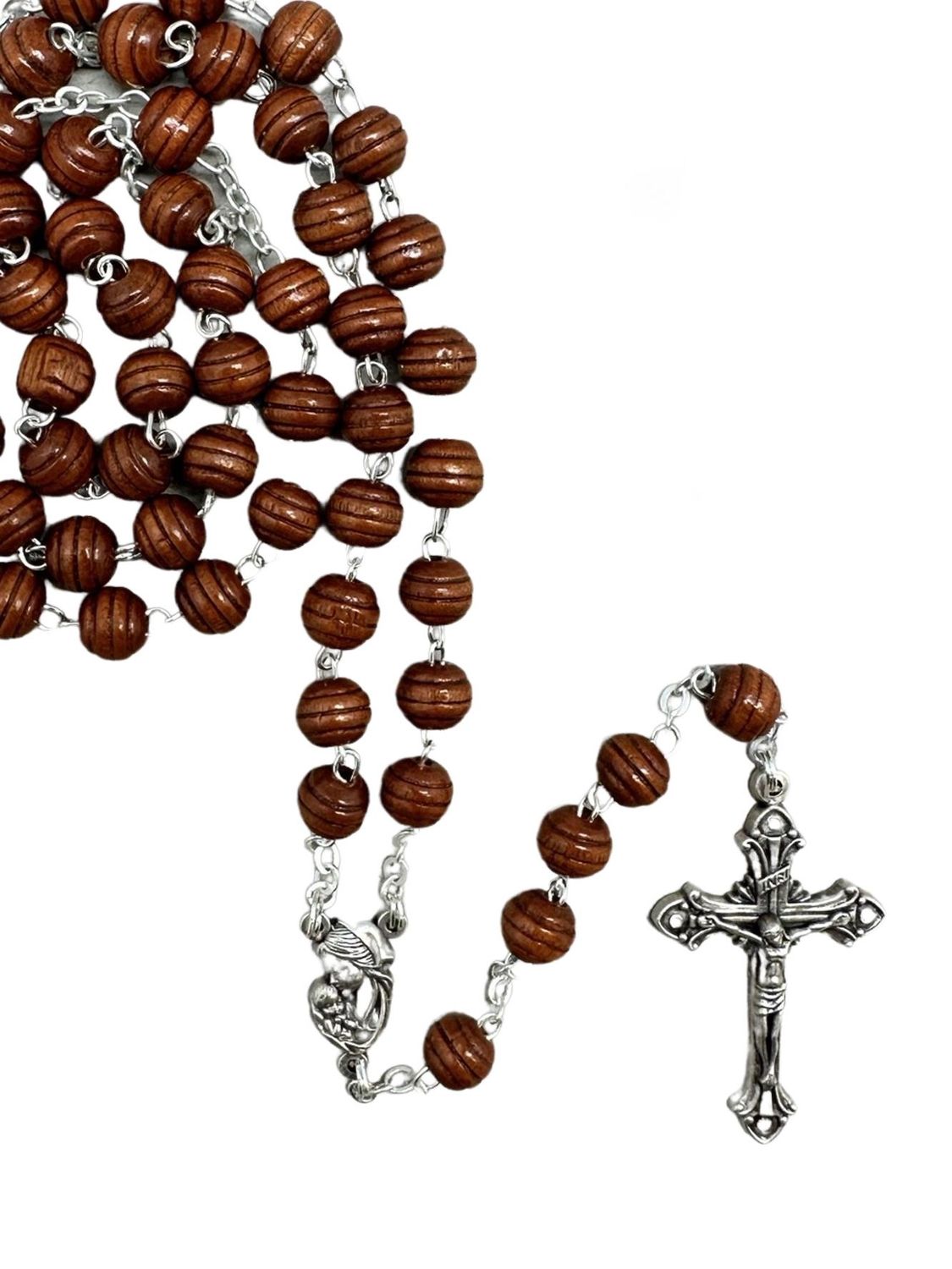Rosary Wooden Brown Carpino - 6mm Beads