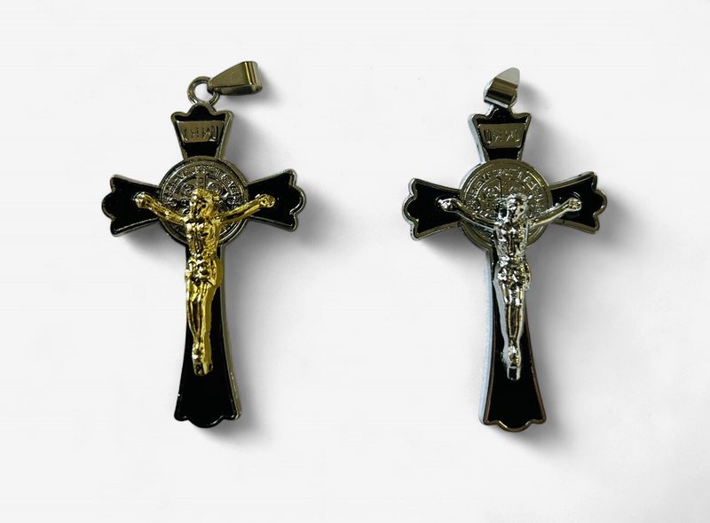 Metal St Benedict Crucifix (6x3)